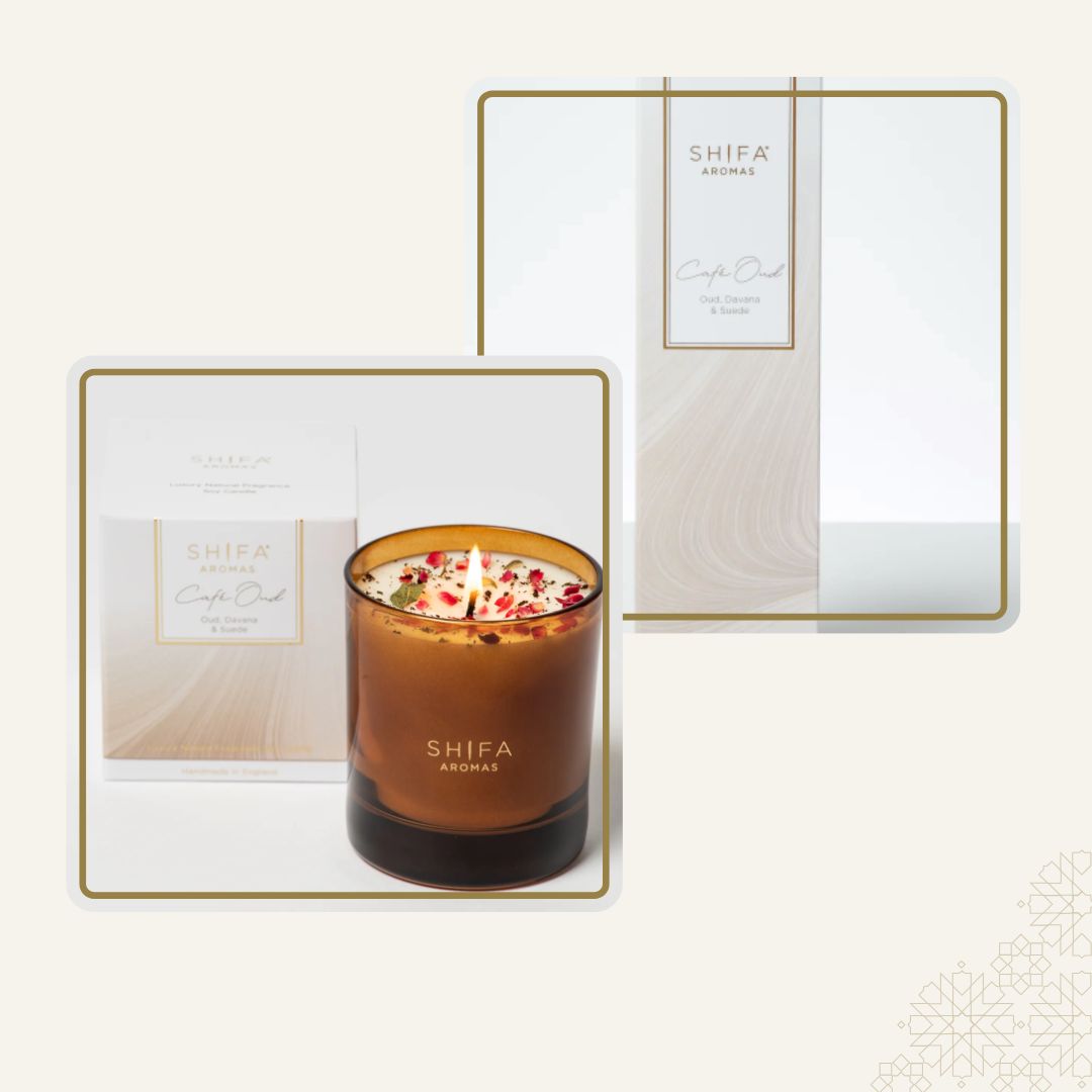Cafe Oud | Naturals Collection | Luxury Glass + Cafe Oud | Naturals Collection | Luxury Diffuser