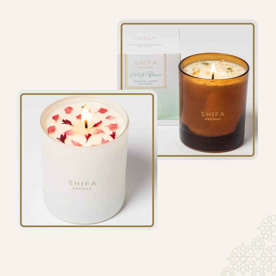 Cherry Orchard | Glass Candles + White Bloom | Naturals Collection | Luxury Glass