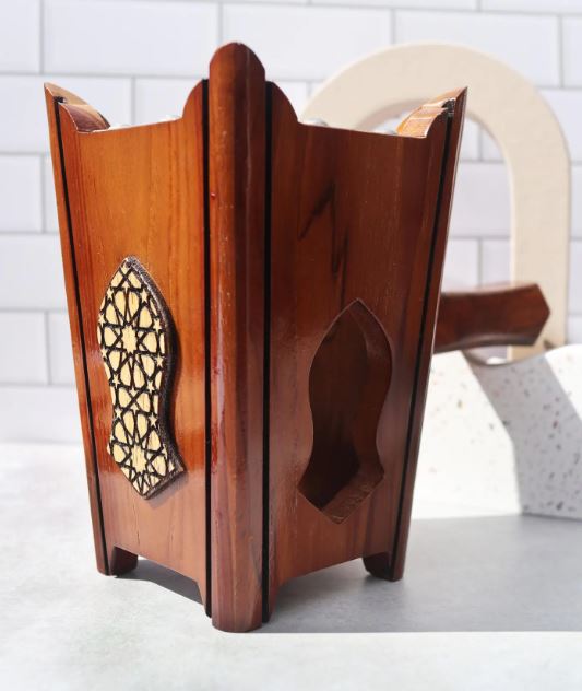 Wooden Incense Burner: Tarimi Mabkhara - Model 1