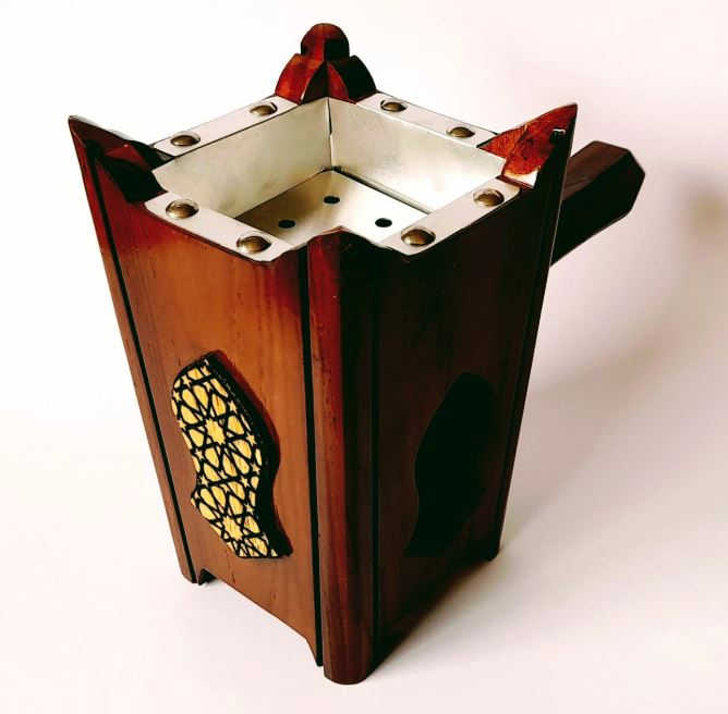 Wooden Incense Burner: Tarimi Mabkhara - Model 1