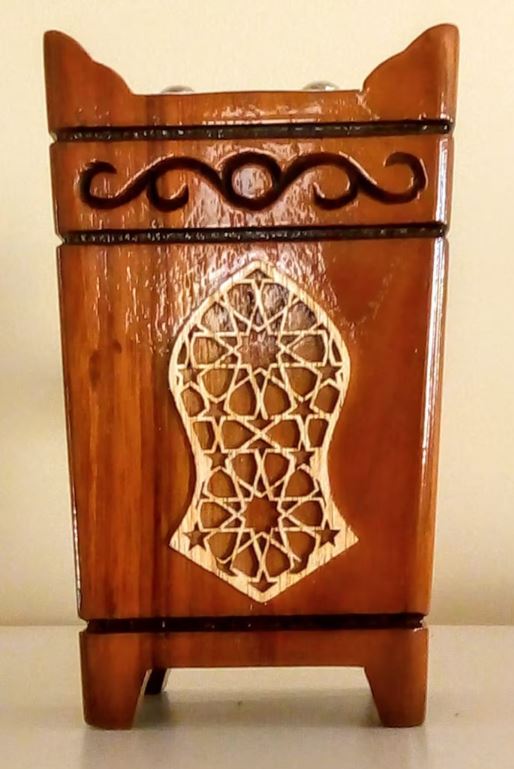 Wooden Incense Burner: Tarimi Mabkhara - Model 2