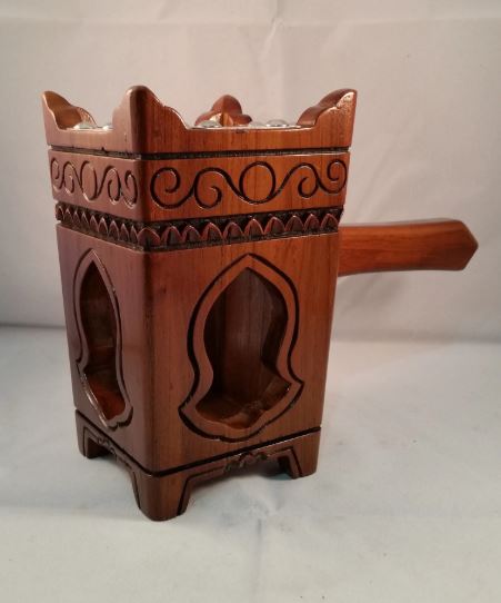 Wooden Incense Burner: Tarimi Mabkhara - Model 3