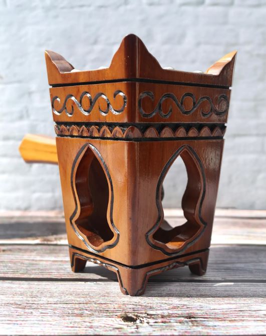 Wooden Incense Burner: Tarimi Mabkhara - Model 3
