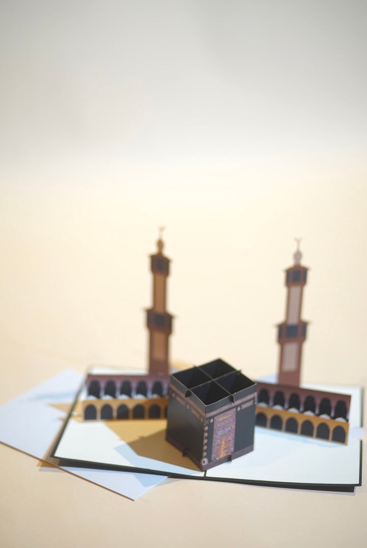 Kaba 3D Pop Up Card - Embrace the Beauty of Hajj and Umrah