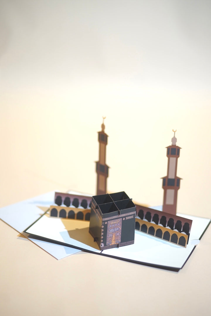 Kaba 3D Pop Up Card - Embrace the Beauty of Hajj and Umrah