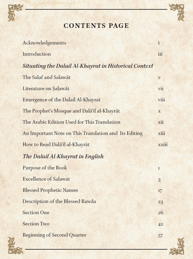 Contents page