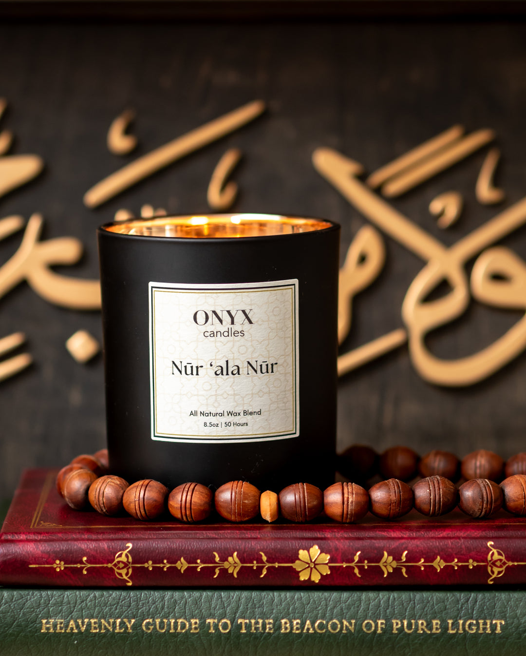 Nūr ‘ala Nūr candle lit, gold interior glowing