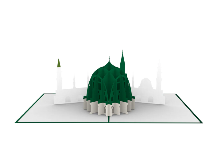 Madinah 3D Pop Up Card - Embrace the Beauty of Hajj and Umrah